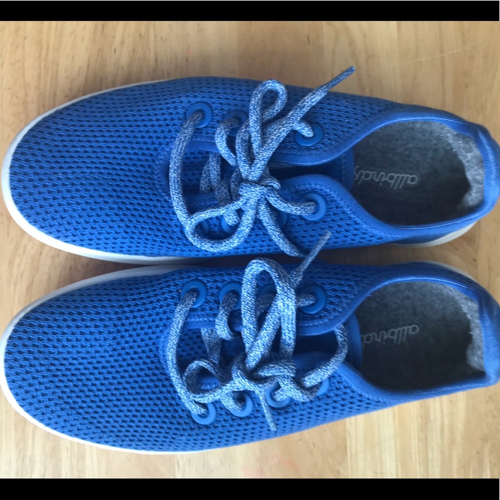 New Allbirds fun blue tennis shoes